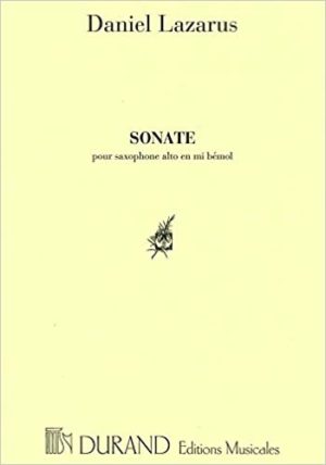 Sonate (1949) para saxofón alto solo. Daniel Lazarus