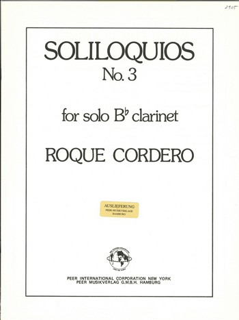 Soliloquios No.3 Roque Cordero